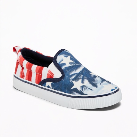 Old Navy Other - NWT Printed Canvas Slip-Ons for Boys